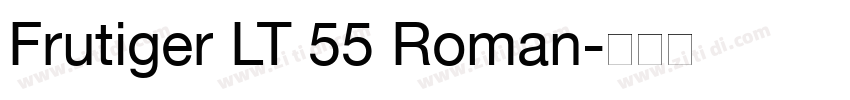 Frutiger LT 55 Roman字体转换